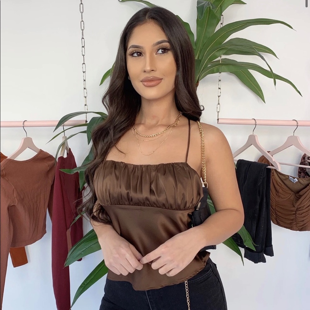 Tiger Cherry Emory tank (coffee)